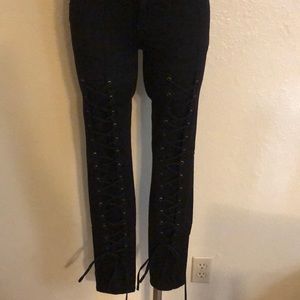 Royal Bones laced jeans